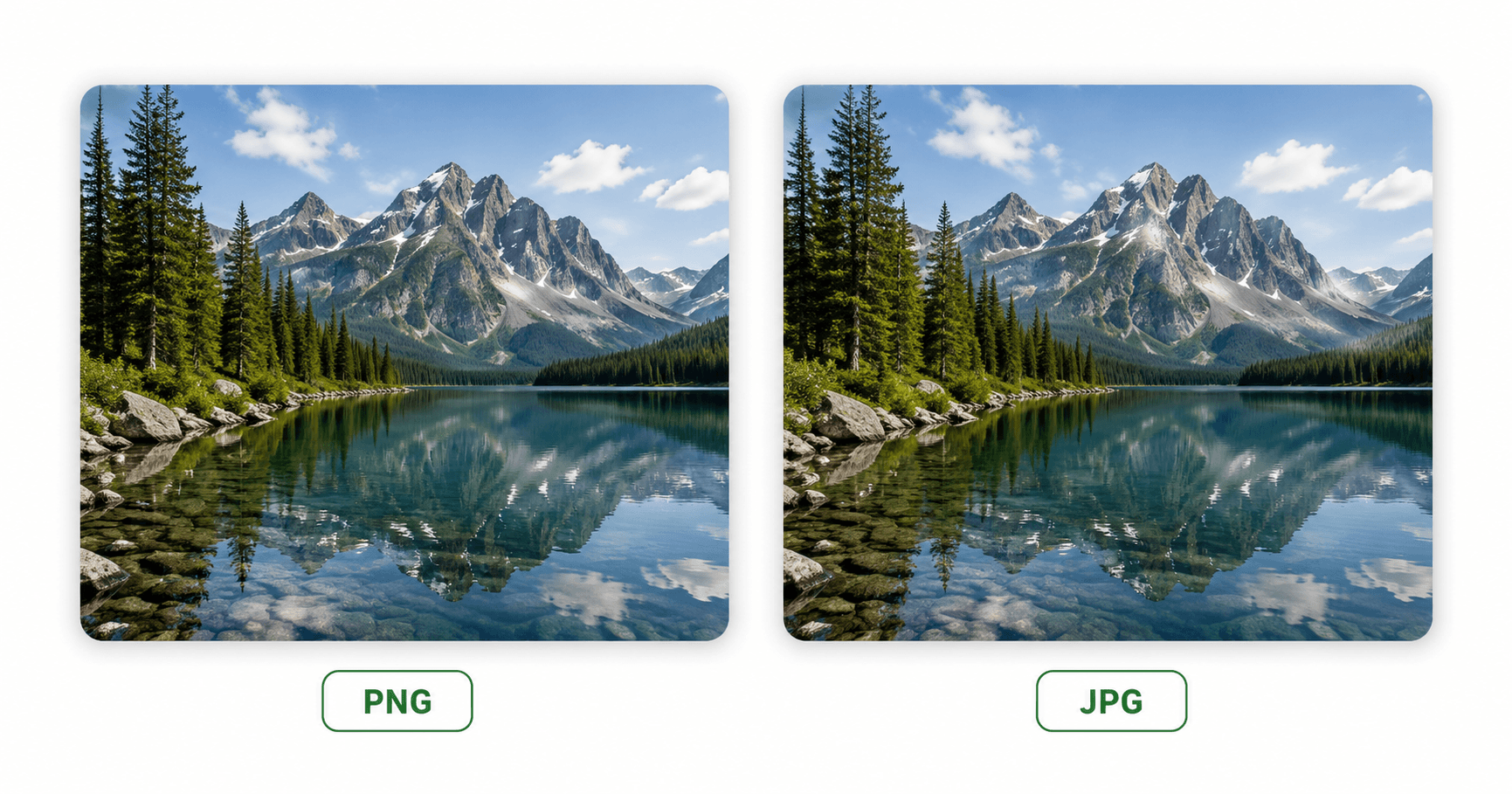 png vs jpg difference comparison showing both image formats